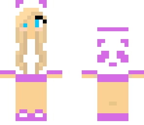 purple panda girl