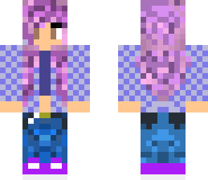 purple haired girl
