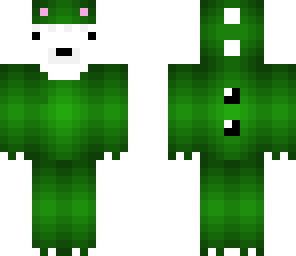 derpy panda in a dino suit