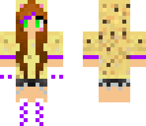 fixed cute purple ocelot girl