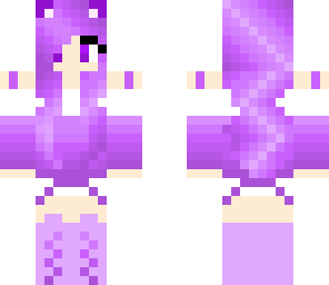 purple kitten girl