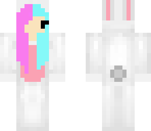 half and half bunny