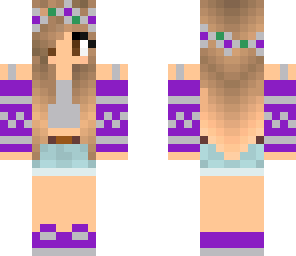 purple flower girl