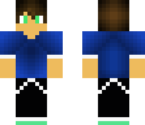 blue shirt boy