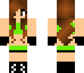 aj lee green outfit