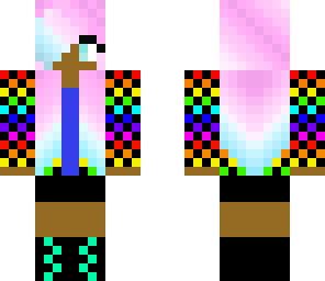 rainbow jacket girl