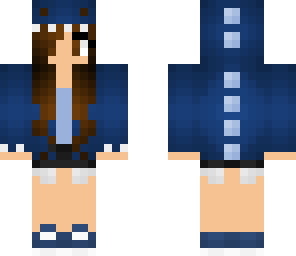 blue dino girl