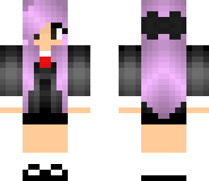 pastel purple school girl