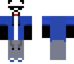 blue and white panda