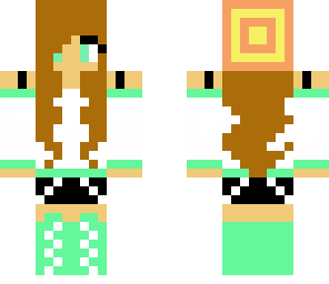 teal green girl