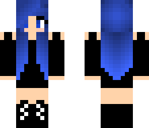 dark blue hair