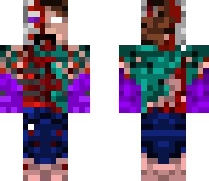 half skeleton ghost herobrine