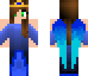 blue sky queen with wings