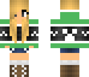 cute green girl