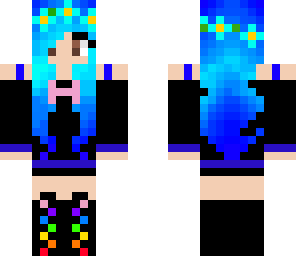 cute blue hair edit