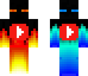 youtuber fire and water enderman