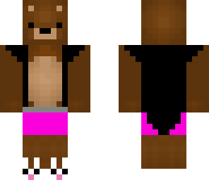 pink shorts bear