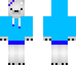 blue hoodie polar bear