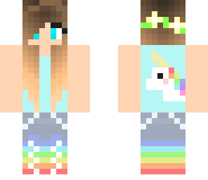 adorable kawaii unicorn girl