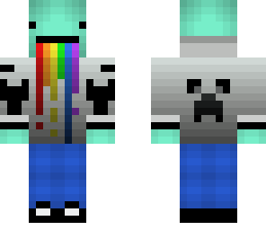 rainbow puke swag