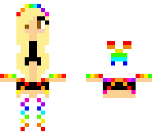 rainbow creeper girl