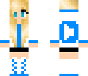blue youtuber skin