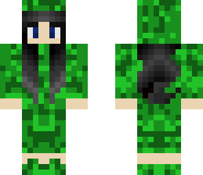 girl in a creeper costume