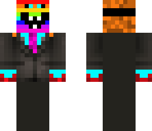derp rainbow pumpkin suit man