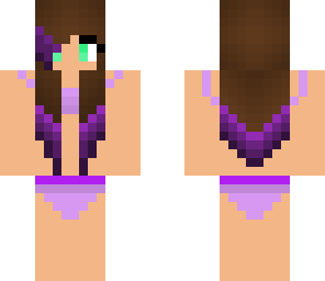 purple bikini girl
