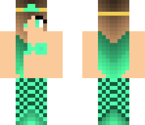 mermaid princess skin minty