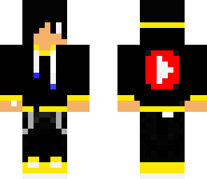 yellow youtube logo skin