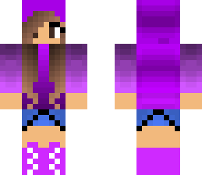 purple hoodie girl