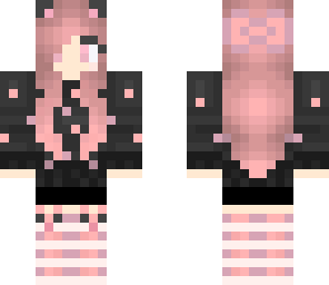cute pink cat girl