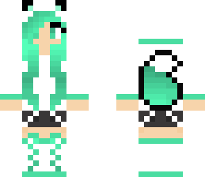 cyan wolf girl foxythepiratebae