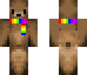 bear with rainbow scarf