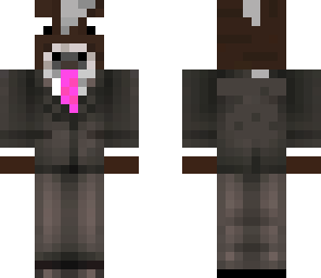 girl cow in a suit