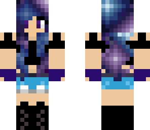 glalaxy haired girl