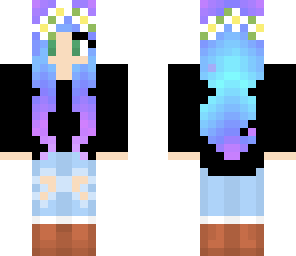 blue hair and uggs