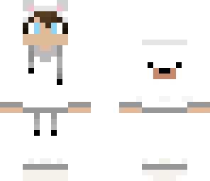 white bear skin