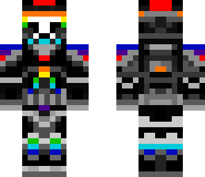 rainbow and black clone trooper