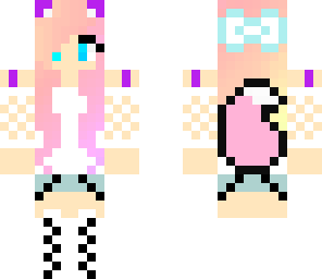cute pink wolf girl