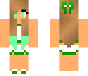 green cheerleader