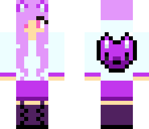 purple wolf girl