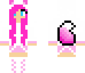 pink girl fox