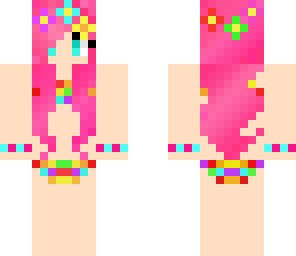 pink rainbow girl