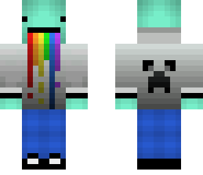 rainbow barf hoodie
