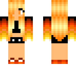 flaming girl