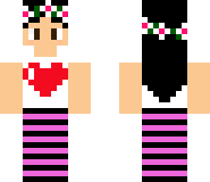 heart shirt with skirt