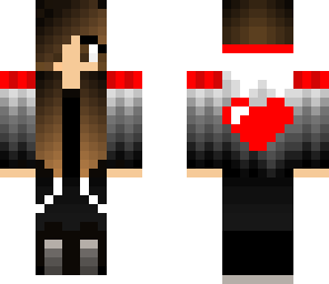 cool girl with heart
