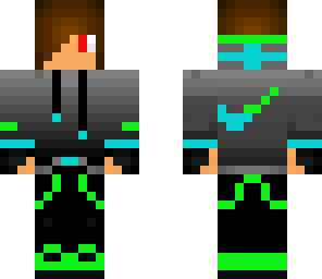 sooper awsum gamer guy blue and green